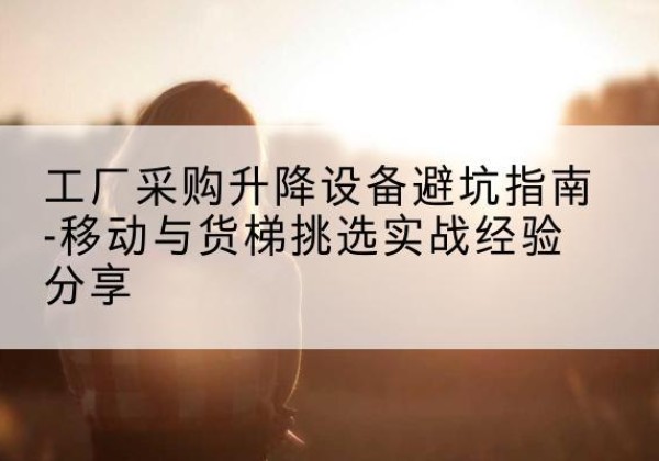 徐闻移动式升降机怎么选-工厂采购升降设备避坑指南-移动与货梯挑选实战经验分享