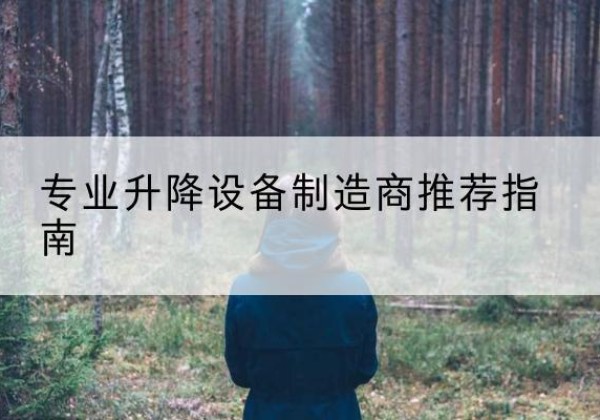 徐闻电动剪叉升降平台厂家-专业升降设备制造商推荐指南